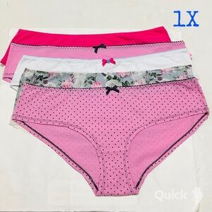 1X - New Next Cotton Low-Rise Panties - 5 pcs set